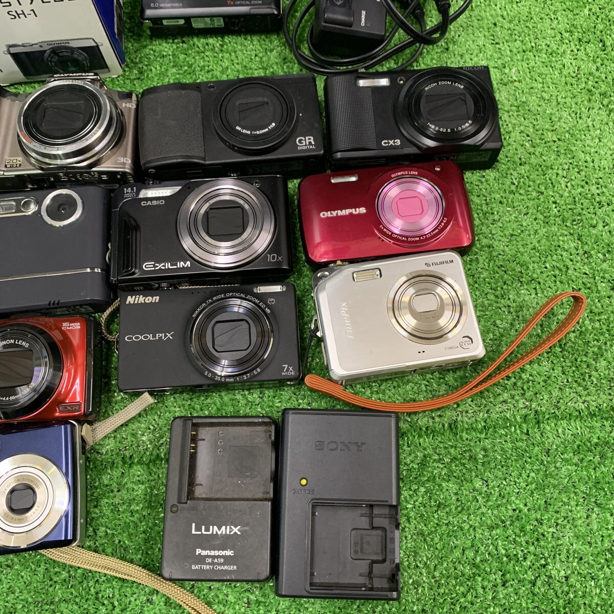 【ジャンク】デジタルカメラ デジカメ コンデジ コンパクト SONY Canon OLYMPUS Panasonic リコー RICOH GR CX3 まとめ(M6424-02-e)の画像6