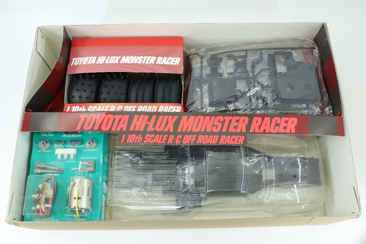 ●１円～【未組立】 TAMIYA/タミヤ ＊ 1/10 電動RC/ラジコン トヨタ・ハイラックス モンスターレーサー [58086] ◎ #6072_画像5