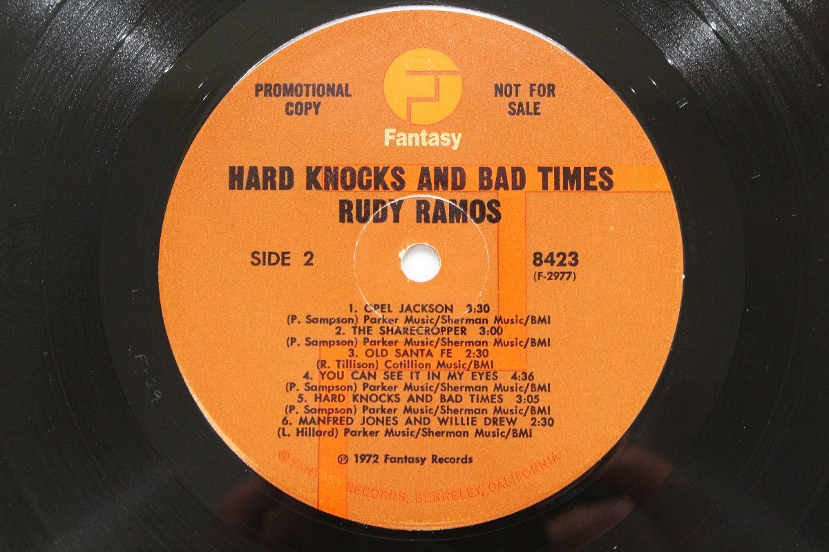 RUDY RAMOS ＊ HARD KNOCKS AND BAD TIMES LPレコード [8423] Fantasy ＊ #7058の画像6