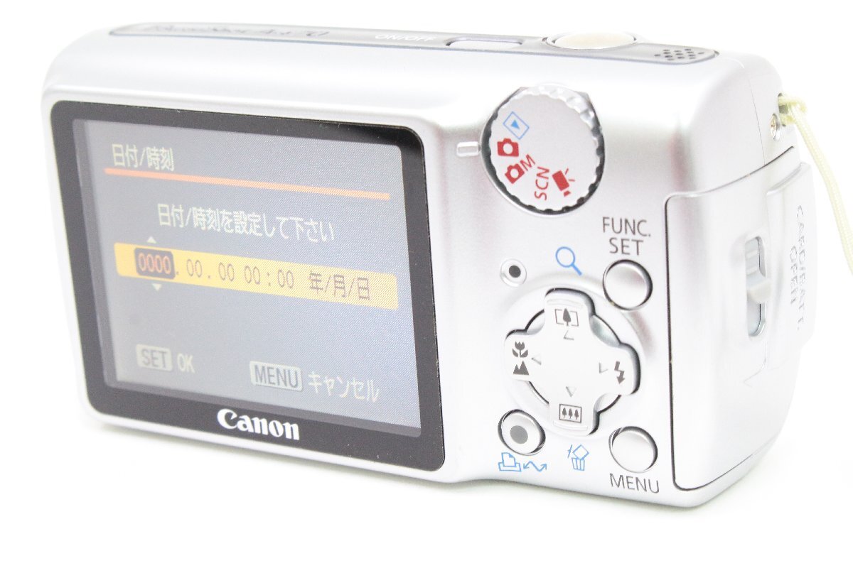Canon/キャノン ＊ PowerShot/パワーショット [A470] PC1267 電池 コンパクトデジタルカメラ/コンデジ シルバー ＊ #7139の画像5