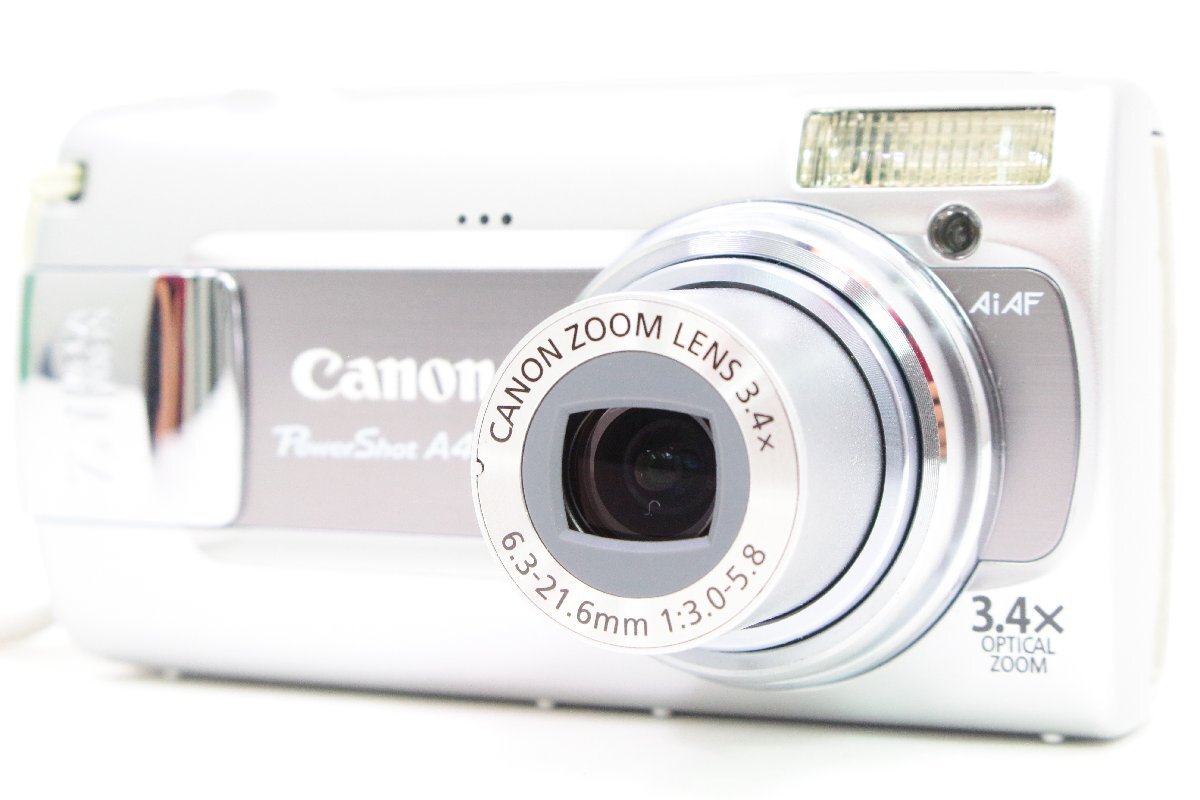 Canon/キャノン ＊ PowerShot/パワーショット [A470] PC1267 電池 コンパクトデジタルカメラ/コンデジ シルバー ＊ #7139の画像1