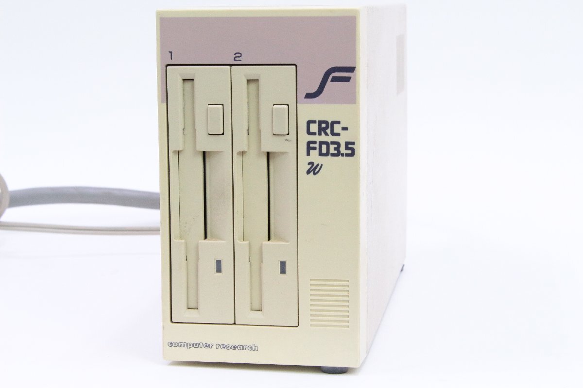 Computer Research ＊ フロッピーディスク ダブル ドライブ 3.5インチFDD 外付け FDDケーブル/電源ケーブル付き [CRC-FD3.5W] ＊ #7199_画像1