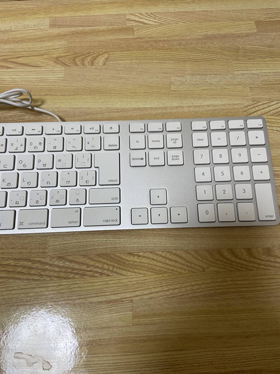 ◆即決 純正 日本語 かなふり Apple キーボード A1243 有線 USB Mac アップル マック MB110J/A MB110J/B MB110LL/A MB110LL/Bの画像3