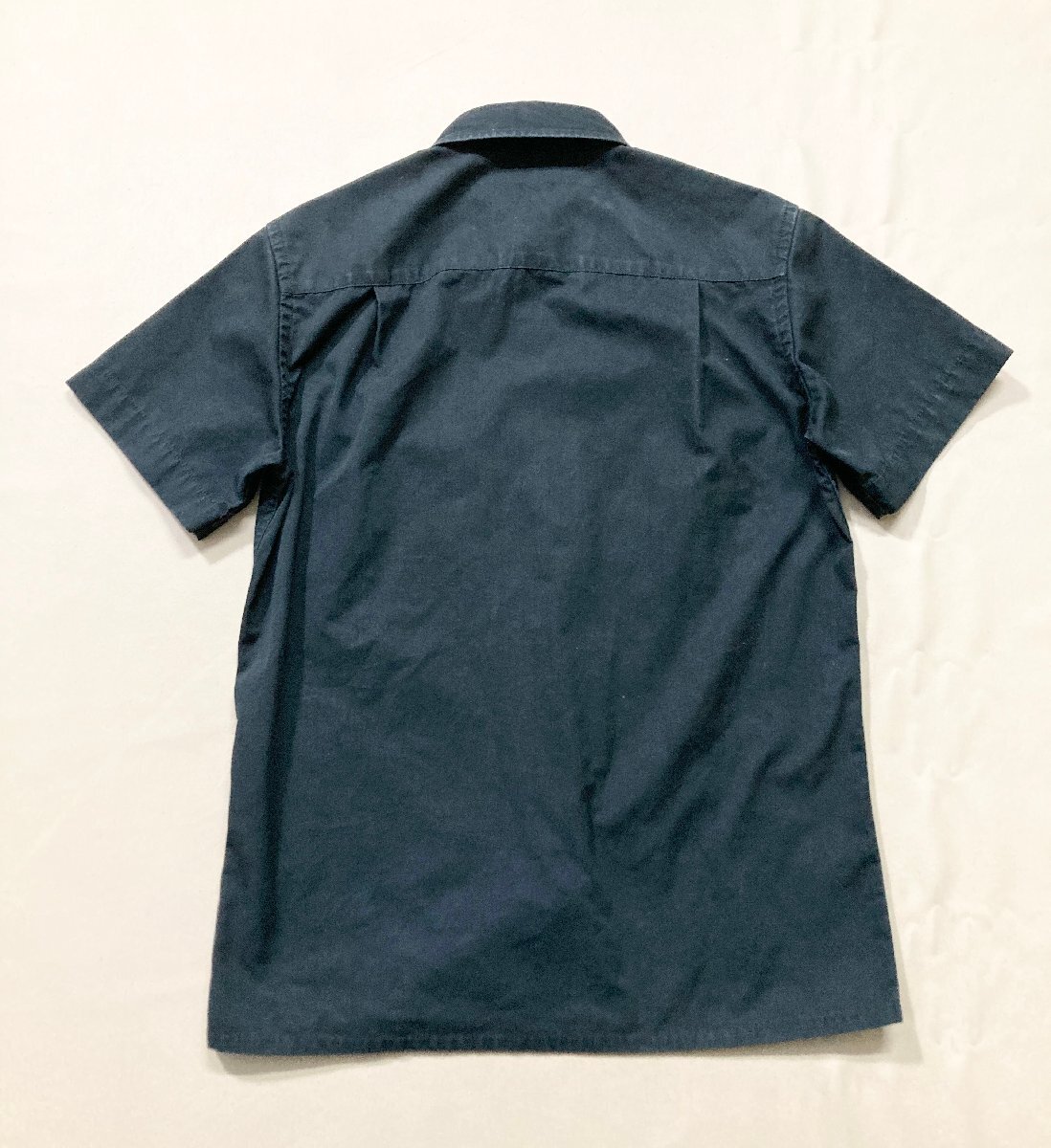 ★STUSSY ステューシー 半袖 シャツ ワークシャツ ブラック ロゴ ワッペン サイズS トップス メンズ 0.93kg★_画像4