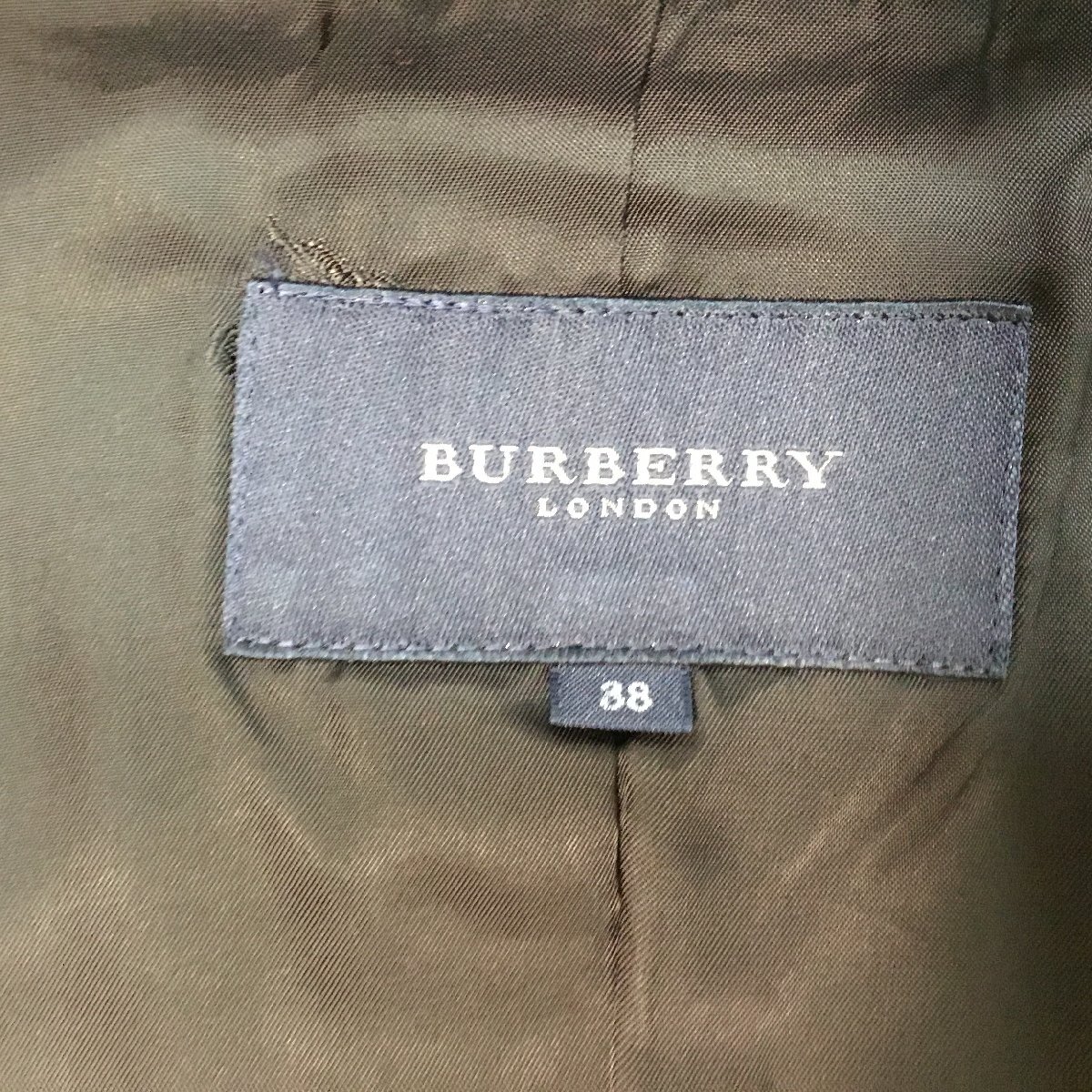 ■BURBERRY LONDON バーバリー ロンドン セットアップ レディーススーツ スカートスーツ上下 レディース サイズ38 36 ブラック /0.66kg_画像7