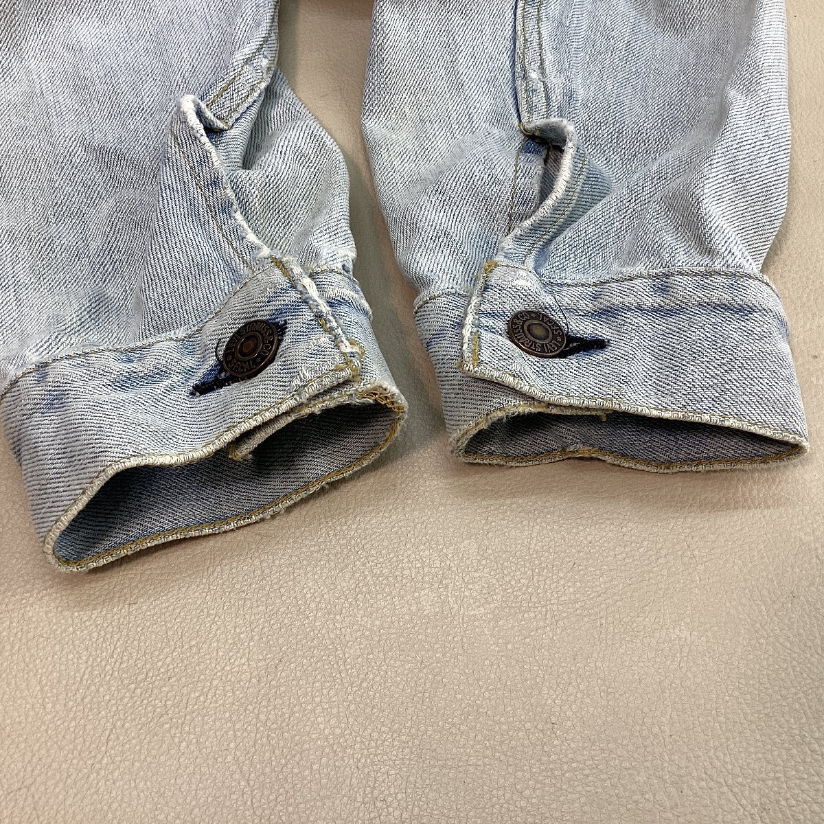 ■90s Levi’s リーバイス Gジャン デニムジャケット 3rd復刻 71557-0214 刻印J30 ビッグE 日本製 サイズ40 メンズ ブルー系/0.76kg■_画像10