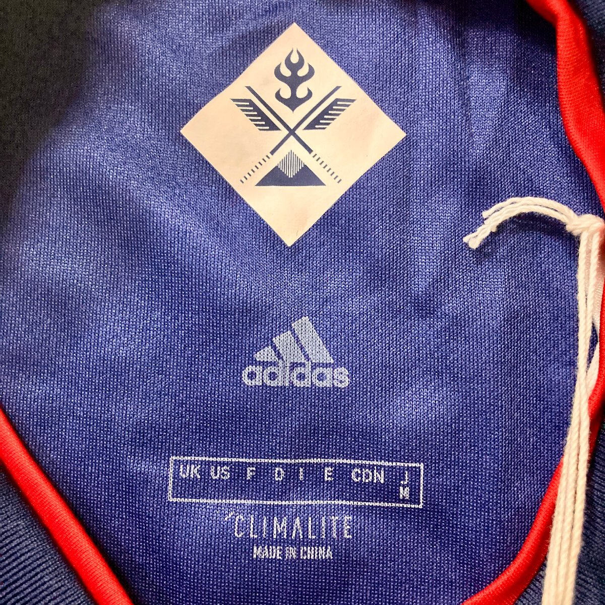 ★未使用タグ付き adidasアディダス 2018年 日本代表 サッカーウエア ユニフォーム サムライブルー サイズM 17番 HASEBE 長谷部誠 0.15kg★の画像6