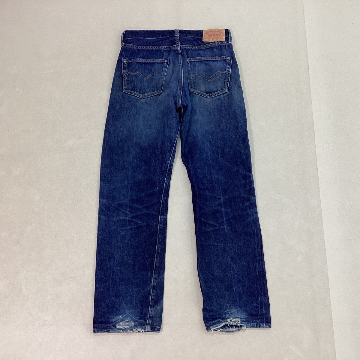 ■90年代 Levi's リーバイス デニム パンツ 501xx バレンシア工場 555 セルビッチ ビッグE ボタンフライ 赤耳 ギャラ入りW33 L36/0.76kg■_画像2