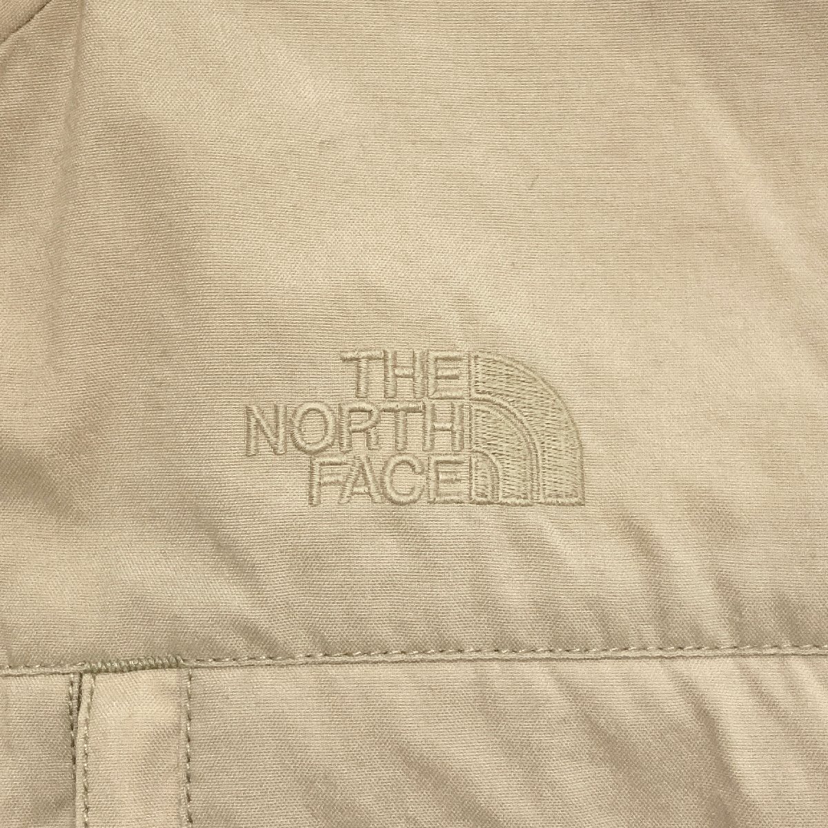●THE NORTH FACE ザノースフェイス ジャケット フリース ダブルジップ ロゴ刺繍 NA2851N ナナミカ POLARTEC メンズL ベージュ系 0.82kg●の画像5