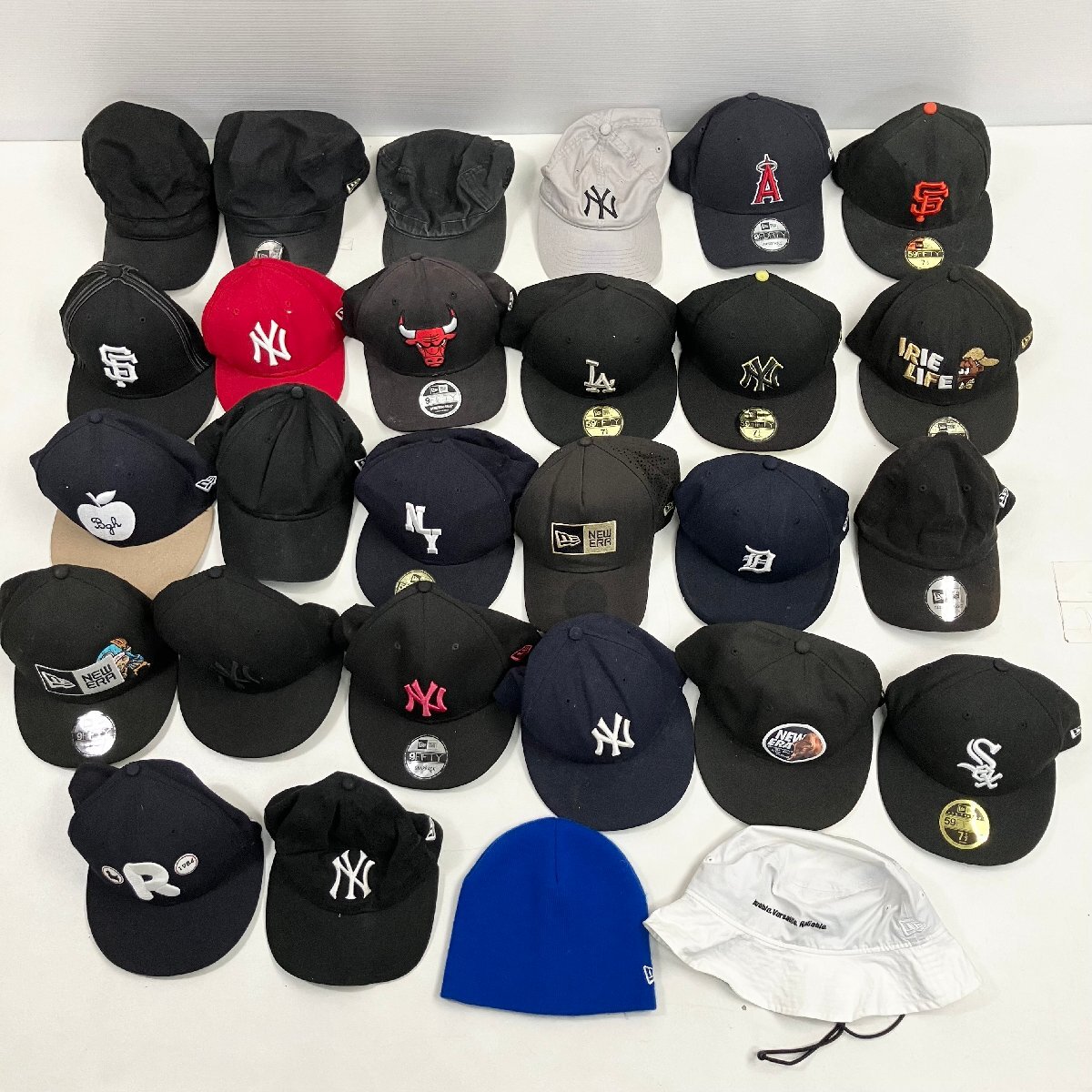 *[ текущее состояние товар ]NEW ERA New Era колпак шляпа вязаная шапка шляпа 28 шт продажа комплектом бейсболка размер MIX 59FIFTY 9FIFTY др. N/S60415/10/2.6
