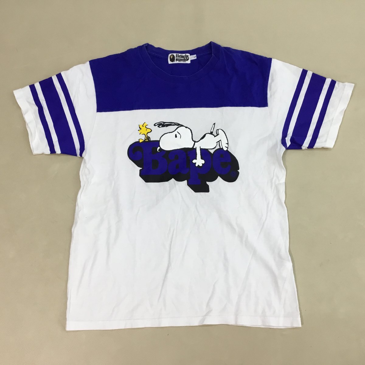 ■A BATHING APE ア ベイシング エイプ Tシャツ３点まとめ売り PEANUTS パイレーツストア 半袖 メンズ サイズ L /0.64kg■_画像8