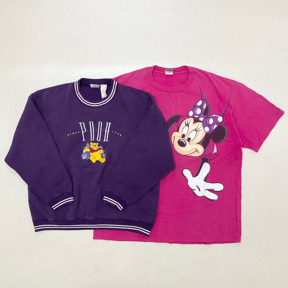 ●USキャラクター トップス 6点 トレーナー セーター Tシャツ 等 WB Disney ミッキー プー 等 USA製含む サイズMIX 卸 現状品 1.98kg●の画像2