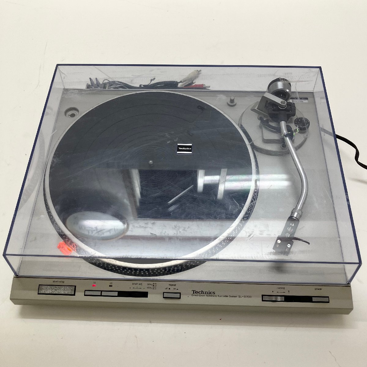 ◆【ジャンク品】Technics テクニクス SL-D303 ダイレクトドライブ ターンテーブル レコードプレーヤー 本体 現状品 (E4)N/G60419/4/6.2の画像5