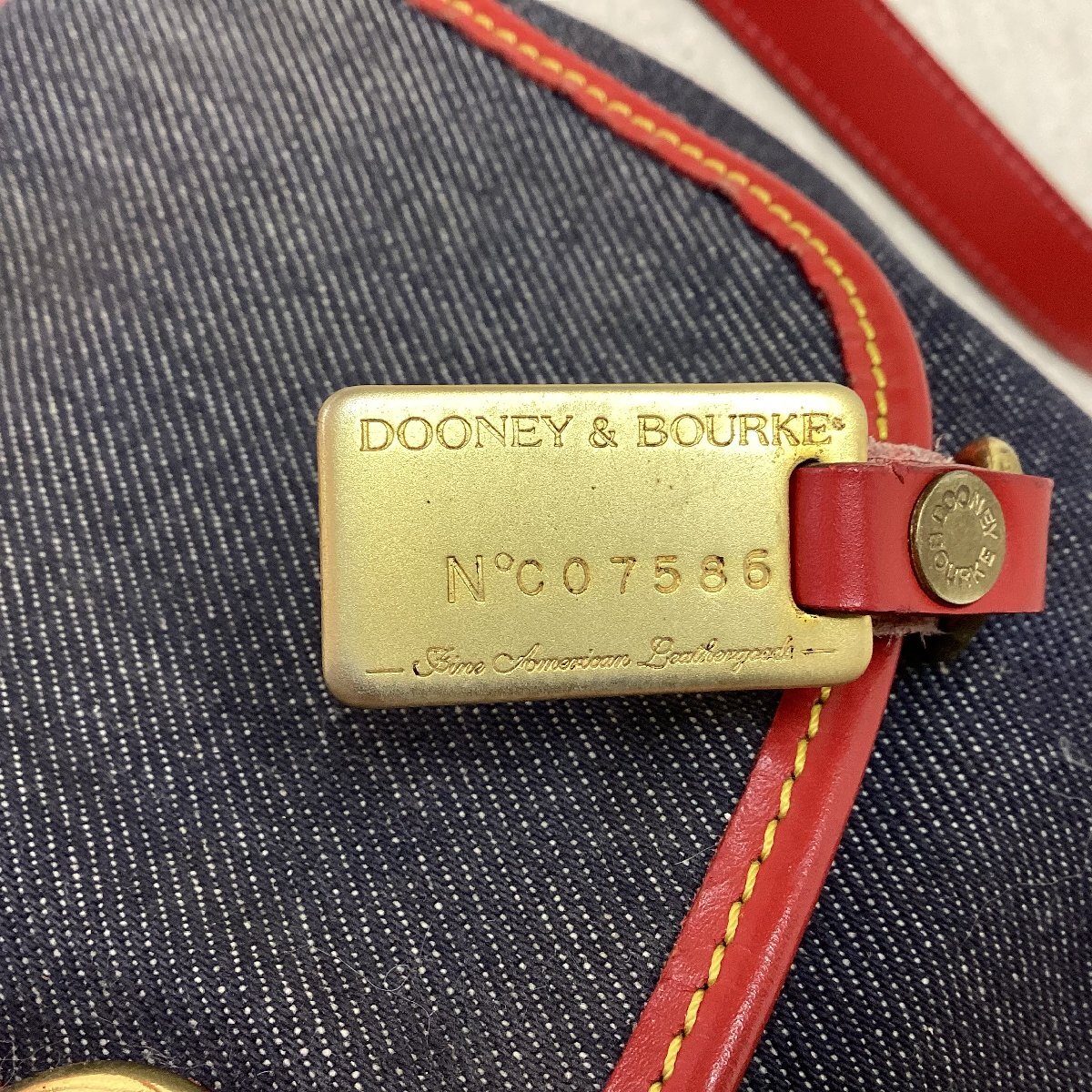 ■DOONEY&BOURKE ドゥーニーアンドバーク レザーベルト×キャンパス リュック アメリカ製 若干のキズあり 中古品 /0.71kg■の画像6