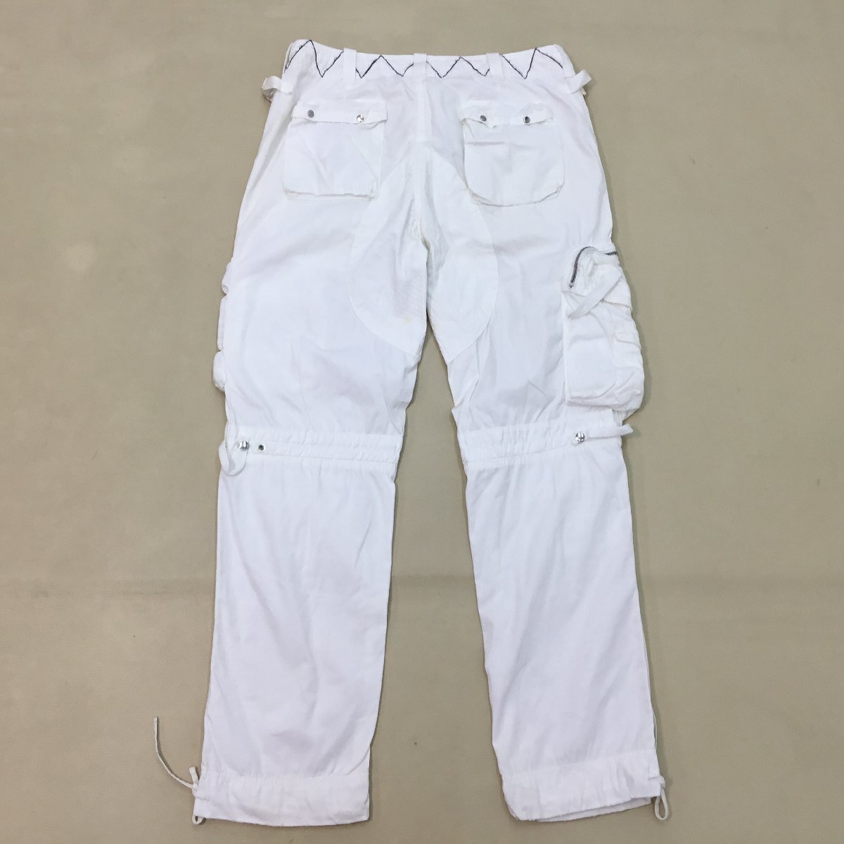 ■POLO RALPH LAUREN ポロ ラルフローレン マカオ製 ボトムス パンツ ホワイト メンズ サイズ34/32 /0.72㎏■_画像2