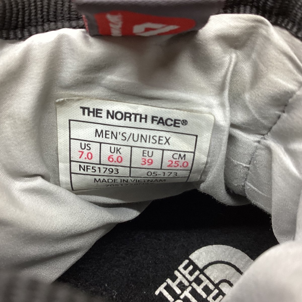 ■The North Face　ノースフェイス　NF51793　ヌプシトラクション　ウォータープルーフブーツ　サイズ25㎝　中古品 /0.51kg■_画像5