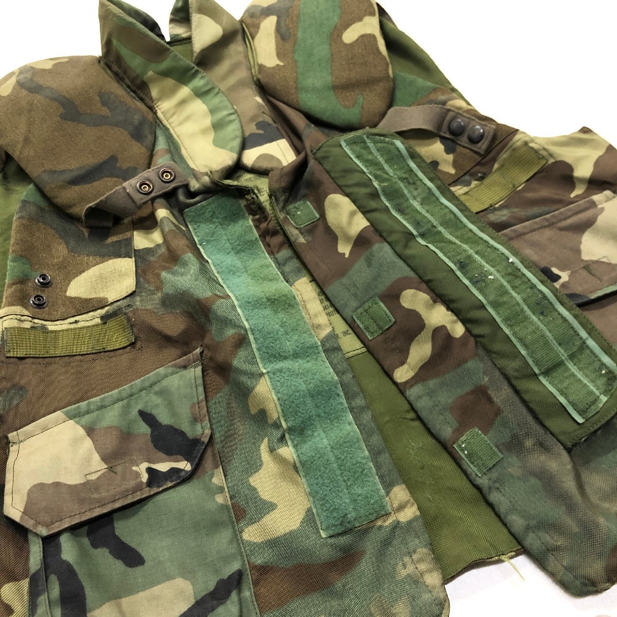 *80s JAY DEE MILITARYWEAR body armor - army military choki the best camouflage camouflage ARMY Vintage men's size L 1.01.*