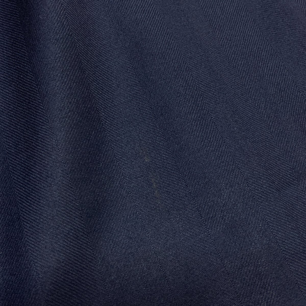 ●VERSACE ヴェルサーチ パンツ スラックス スーツパンツ 裾上げ ダブル 無地 ビジネス ネイビー系 紺色系 サイズ56R メンズ 0.44kg●_画像6