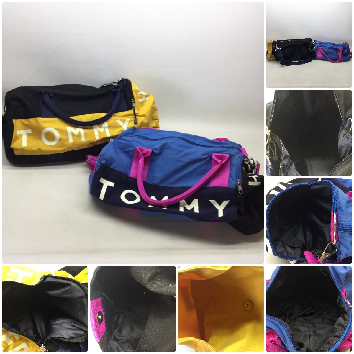 ■TOMMY HILFIGOR　トミーヒルフィガー　バッグ　まとめ　15点　ダッフル　ショルダーなど　一部合皮劣化あり　中古品 /7.75kg■_画像2