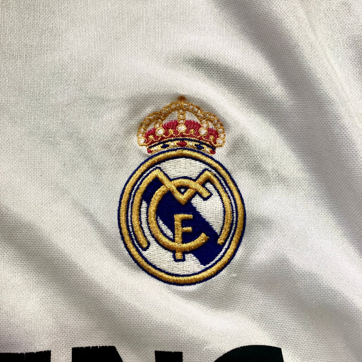 ★adidas アディダス Real Madrid レアルマドリード サッカーウエア 半袖ユニフォーム L ホワイト 0.18kg★_画像4