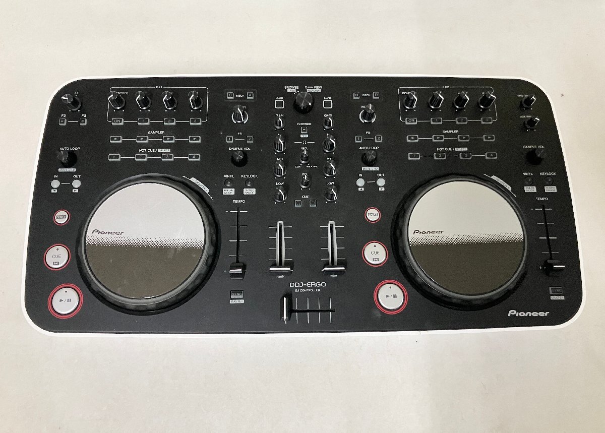 *Pioneer Pioneer DJ контроллер DDJ-ERGO-V DJ оборудование орудия и материалы корпус только электропроводка отсутствует работоспособность не проверялась утиль 2kg*