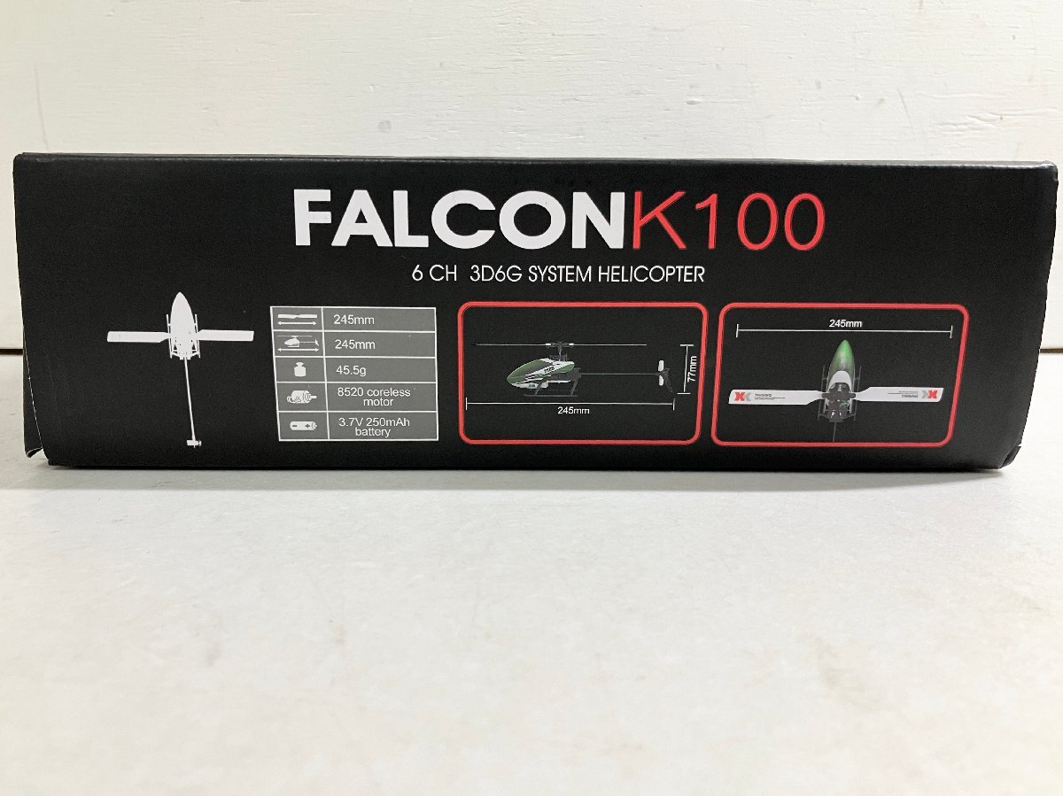 ★XK製品 Falcon K100 6CH 3D6Gシステムヘリコプター RCヘリ ラジコン ジャンク品 1.1kg★の画像9