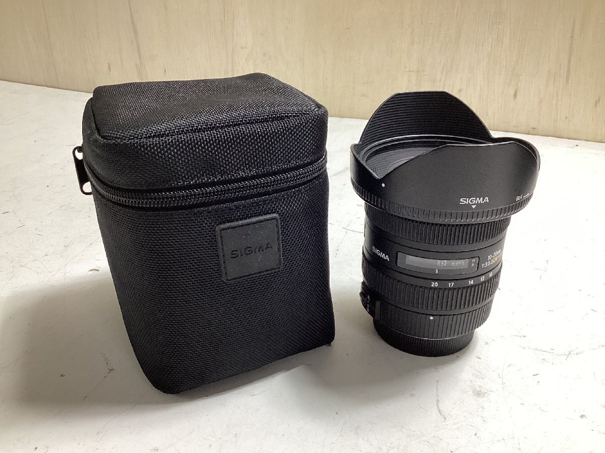 ★SIGMA レンズ 10-20mm F3.5 EX DC HSM ペンタックス用 広角ズームレンズ 日本製 ソフトケース カメラ ジャンク品0.65kg★の画像10