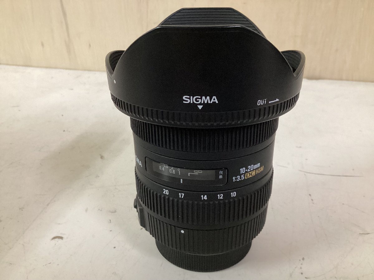 ★SIGMA レンズ 10-20mm F3.5 EX DC HSM ペンタックス用 広角ズームレンズ 日本製 ソフトケース カメラ ジャンク品0.65kg★の画像4