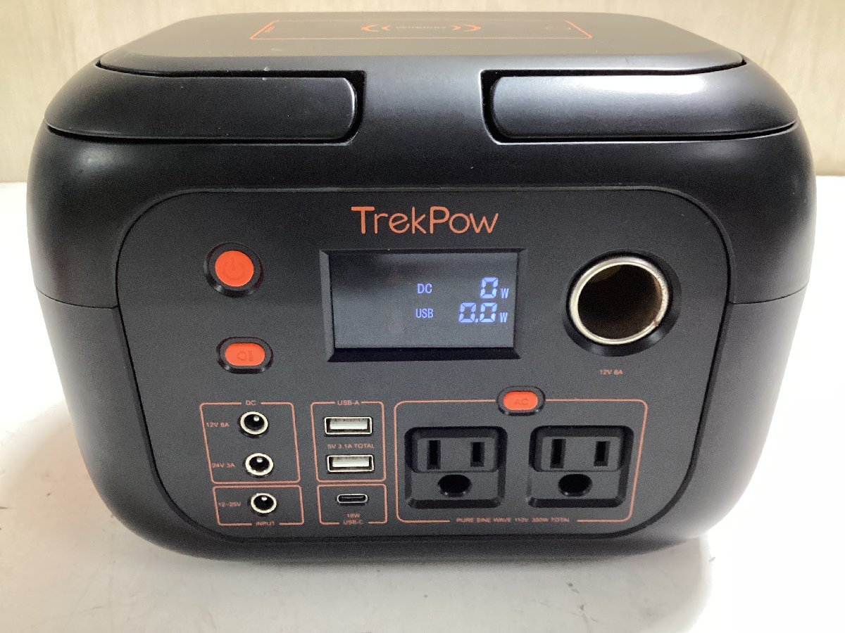 ★TrekPow G300 ポータブル電源 バッテリー ソーラーバッテリー 充電器　大容量　PORTABLE POWER STATION ジャンク品2.9kg★_画像2