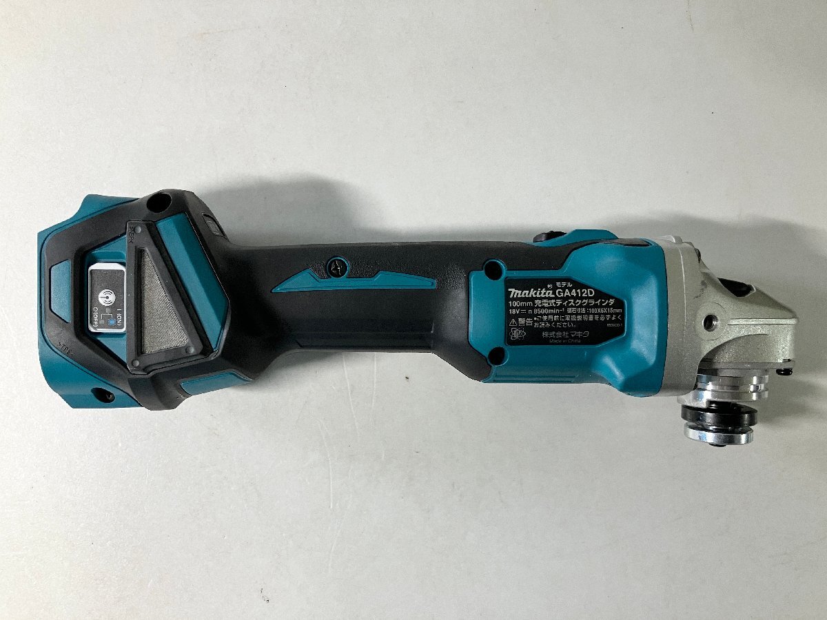 ★makita マキタ 充電式ディスクグラインダ GA412D バッテリー(BL1860 18V) 訳アリ現状品3.54kg★_画像3