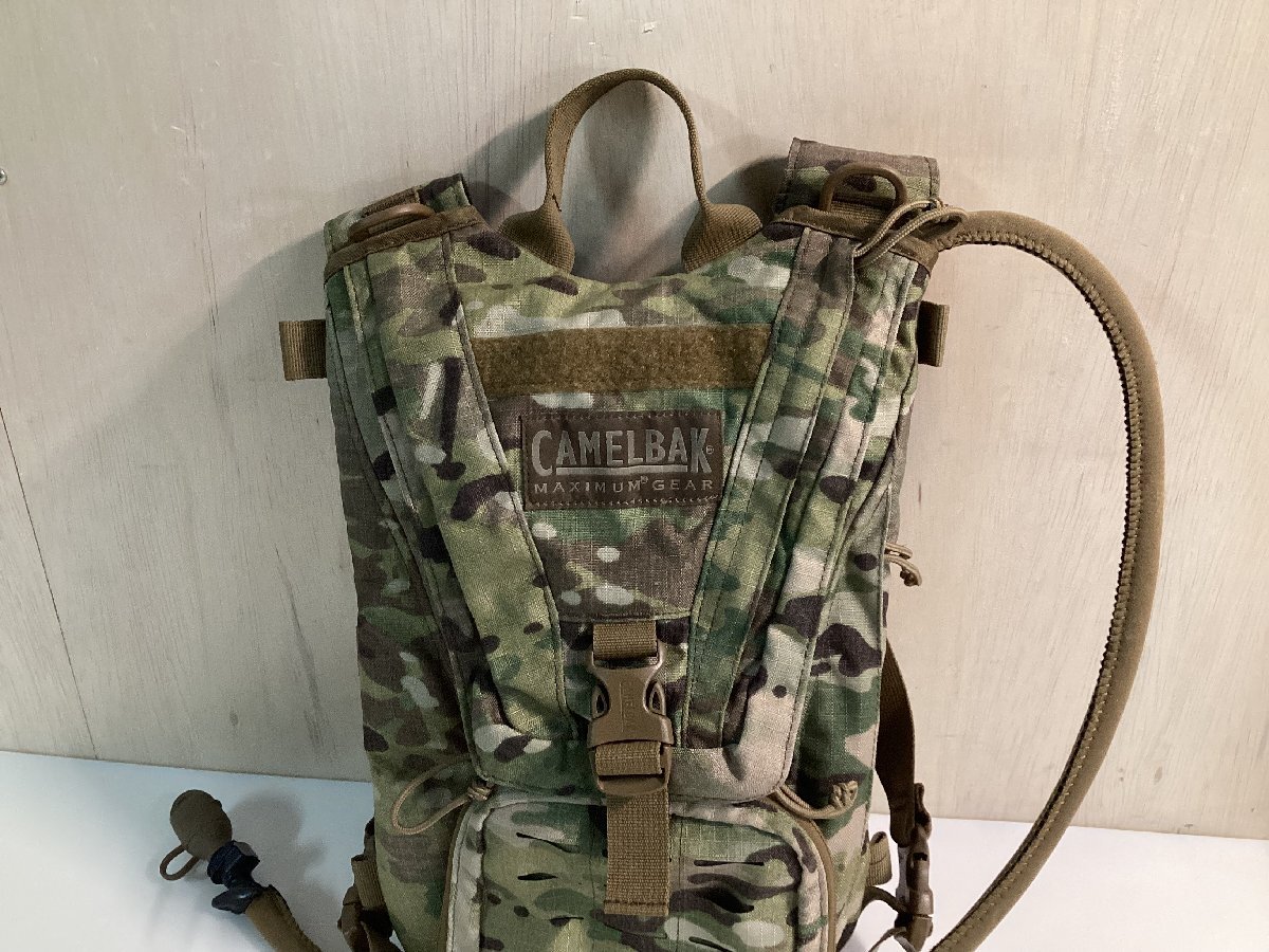 ★CAMELBAK MAXIMUM GEAR 自転車 バイク 迷彩柄 ハイドレーションバック 現状品0.7kg★の画像2