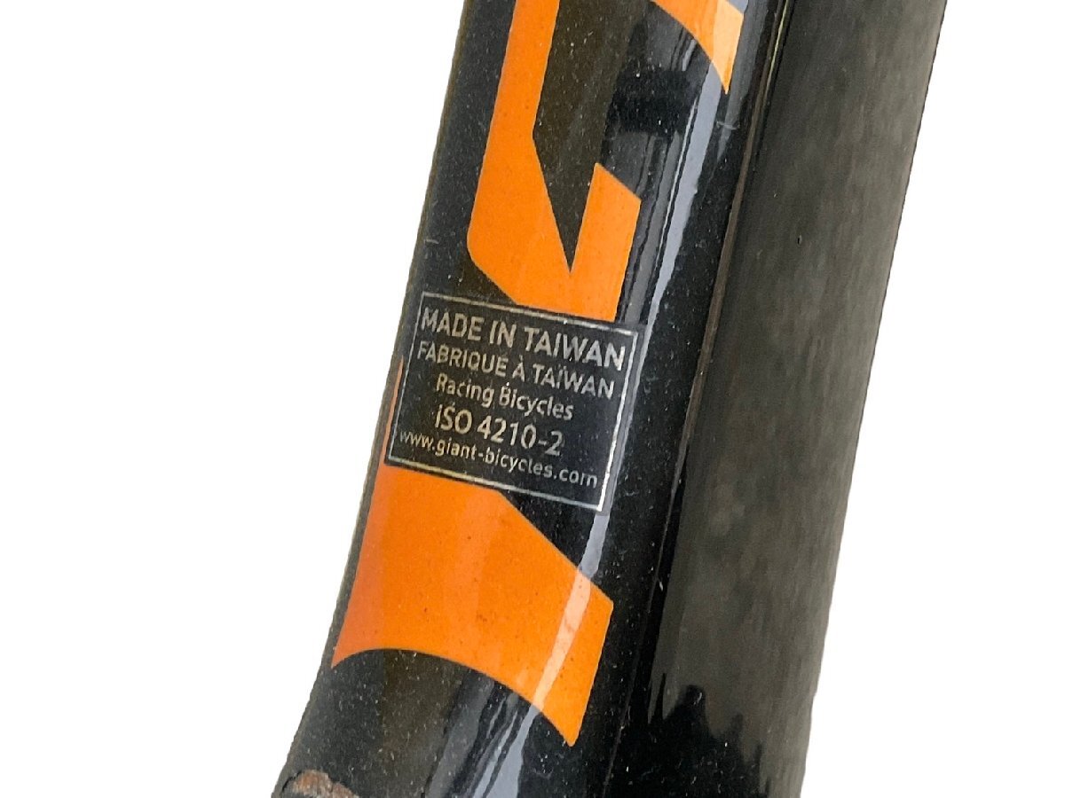 ■【引取限定】 群馬 GIANT ジャイアント ロードバイク PROPEL サイズM ブラック×オレンジ 700×23C キズあり品 ギアチェンジOK /8.3の画像9