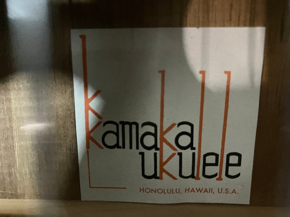 ★KAMAKA UKULELE カマカ ウクレレ HONOLULU,HAWAII,U.S.A 弦楽器 ジャンク品 0.3kg★の画像5