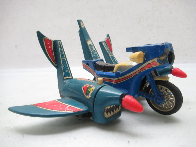 43328 古い 当時物 タカトク 超神 ビビューン ゴレンジャー ビビューンカー ジャンク タカトクトイス バイク 超合金 玩具_画像10