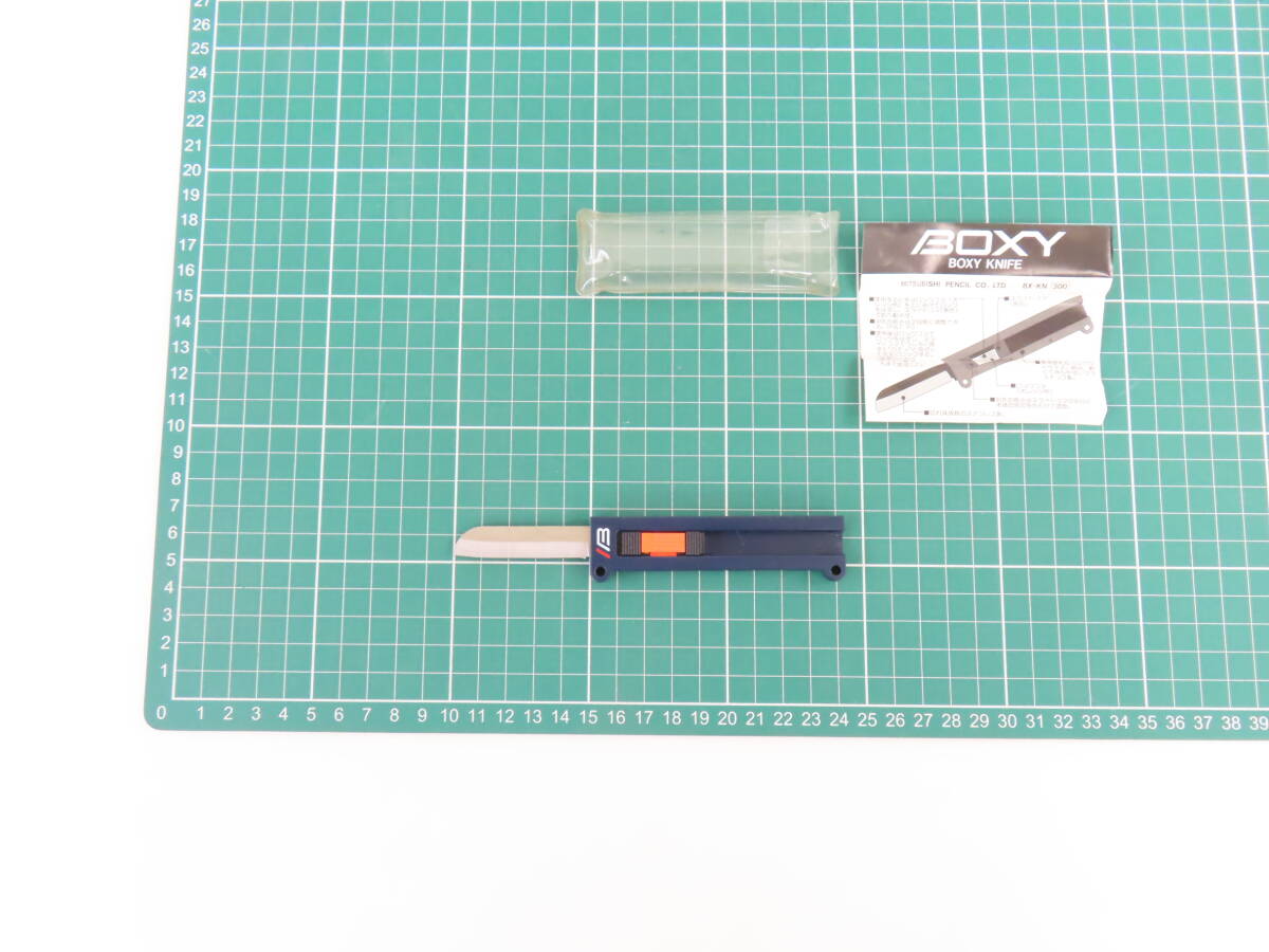 KSJ53 【 BOXY KNIFE 】 三菱鉛筆 デッドストック品 当時物 希少 保管現状品 未使用 動作未確認の画像8