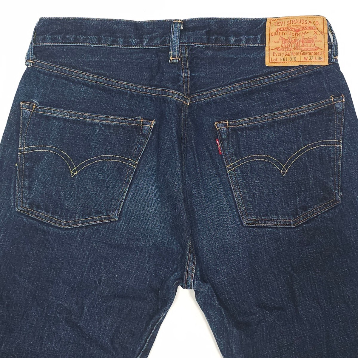 濃紺！Levi's リーバイス☆501XX 55501 ヴィンテージ 復刻 W32 ジーンズ ジーパン デニムパンツ BIGE ビッグE 赤耳 日本製 メンズ