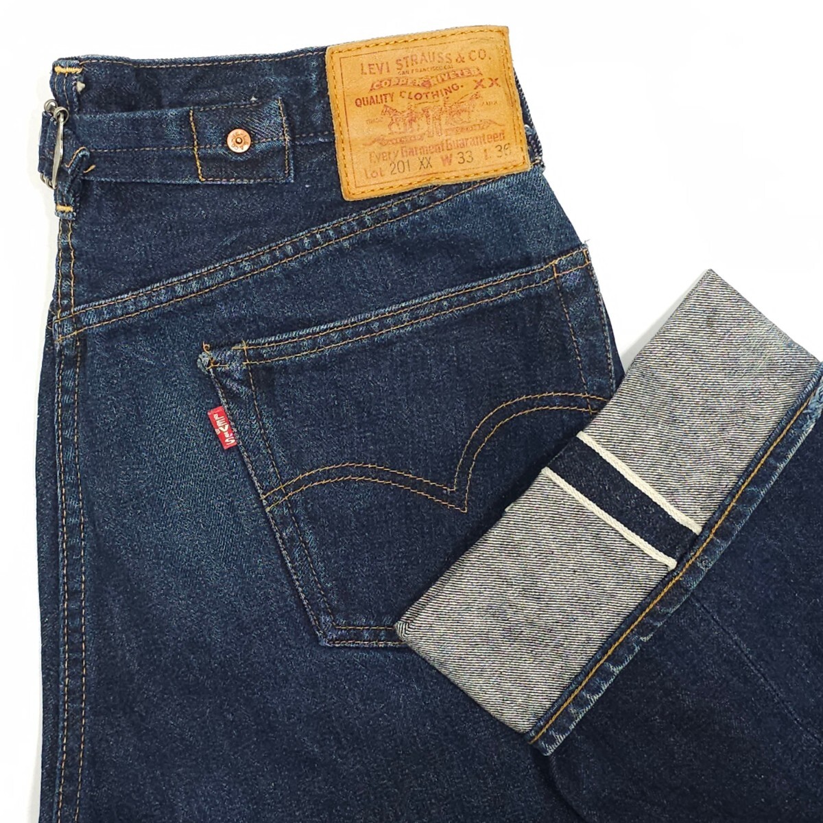 濃紺 米国製Levi'sリーバイス 201XXヴィンテージ復刻ジーンズW33 濃紺 米国製Levi'sリーバイス 201XXヴィンテージ復刻ジーンズW33