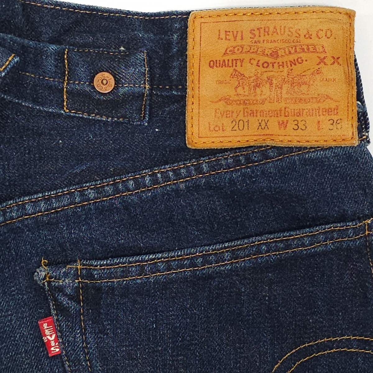 濃紺 米国製Levi'sリーバイス 201XXヴィンテージ復刻ジーンズW33 濃紺 米国製Levi'sリーバイス 201XXヴィンテージ復刻ジーンズW33