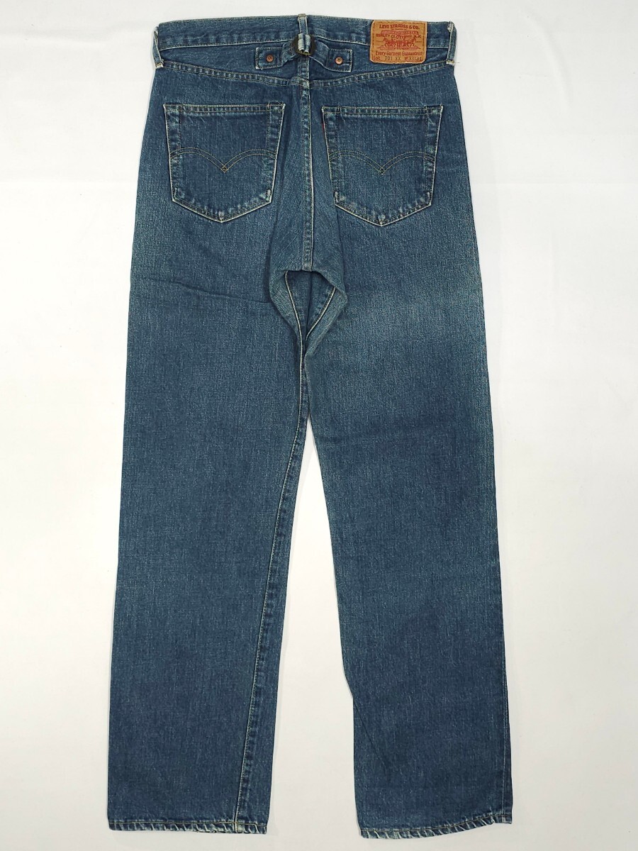 Levi'sリーバイス☆701XX 701-XXジーンズW33ヴィンテージ復刻ビッグE赤耳BIGEメンズ デニムパンツ ジーパン日本製ボタン裏J22 140周年記念の画像3