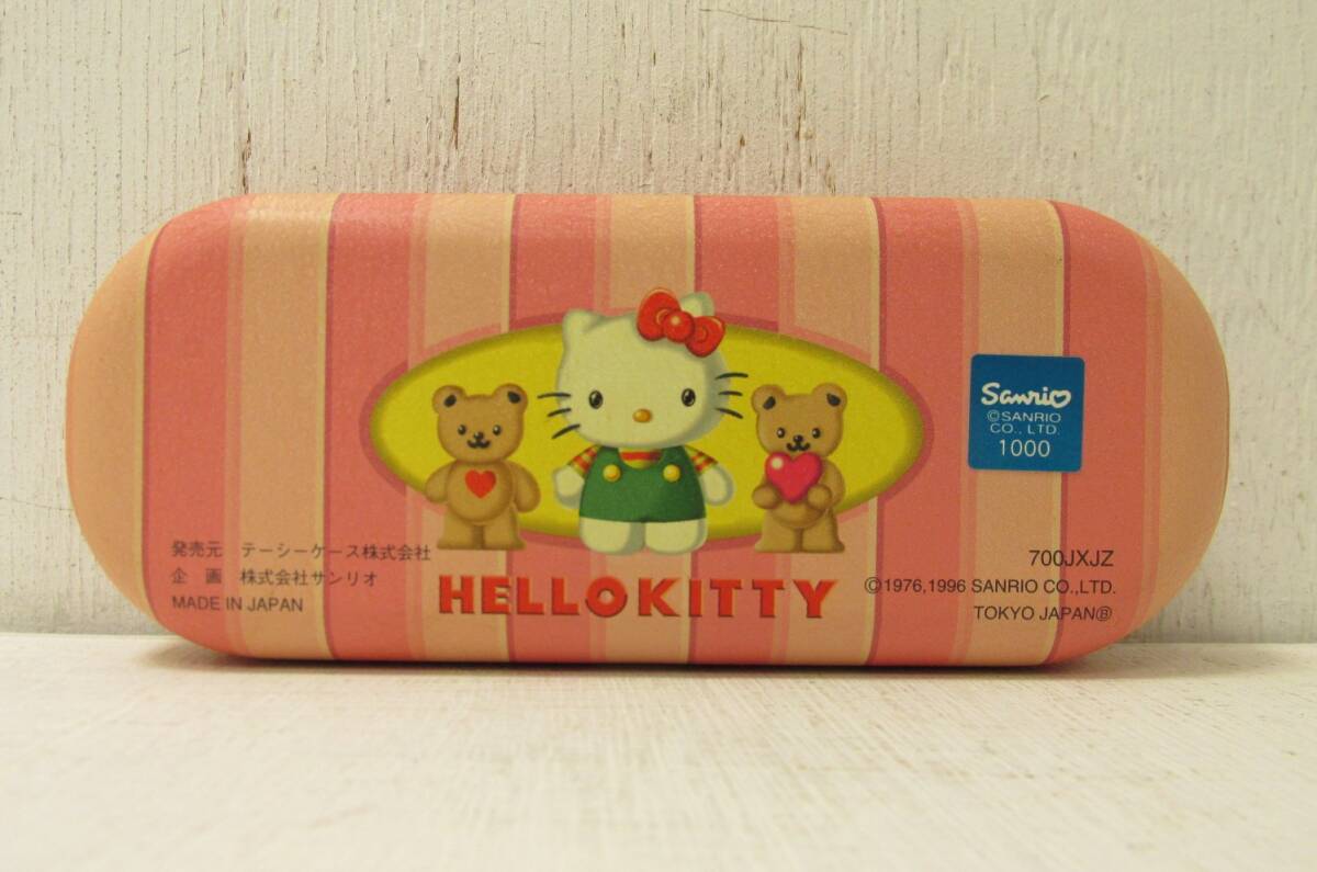 r「サンリオ 1996 HELLO KITTY Since1976 ハローキティ メガネケース 日本製 未使用品」 の画像3