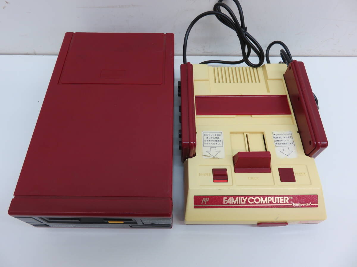 Nintendo 任天堂 ファミコン HVC-022 ディスクシステム スーパーファミコン HVC-002 コントローラー　セット 中古 ジャンク品_画像2