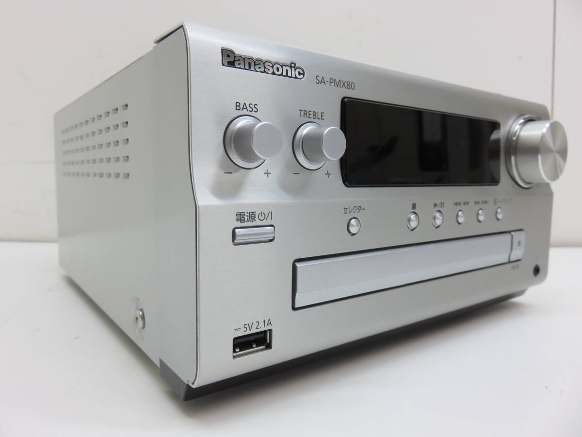 Panasonic パナソニック SA-PMX80 CDプレーヤー システムコンポ Bluetooth対応　リモコン付き 動作品 中古 美品_画像3