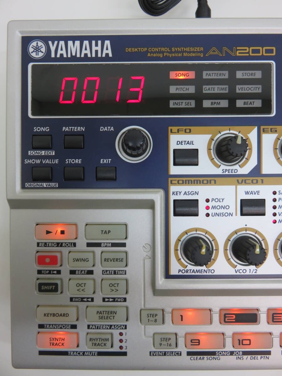 YAMAHA ヤマハ AN200 音源モジュール アナログモデリングシンセサイザー DESKTOP CONTROL SYNTHESIZER 動作確認済 現状品 中古 美品の画像4