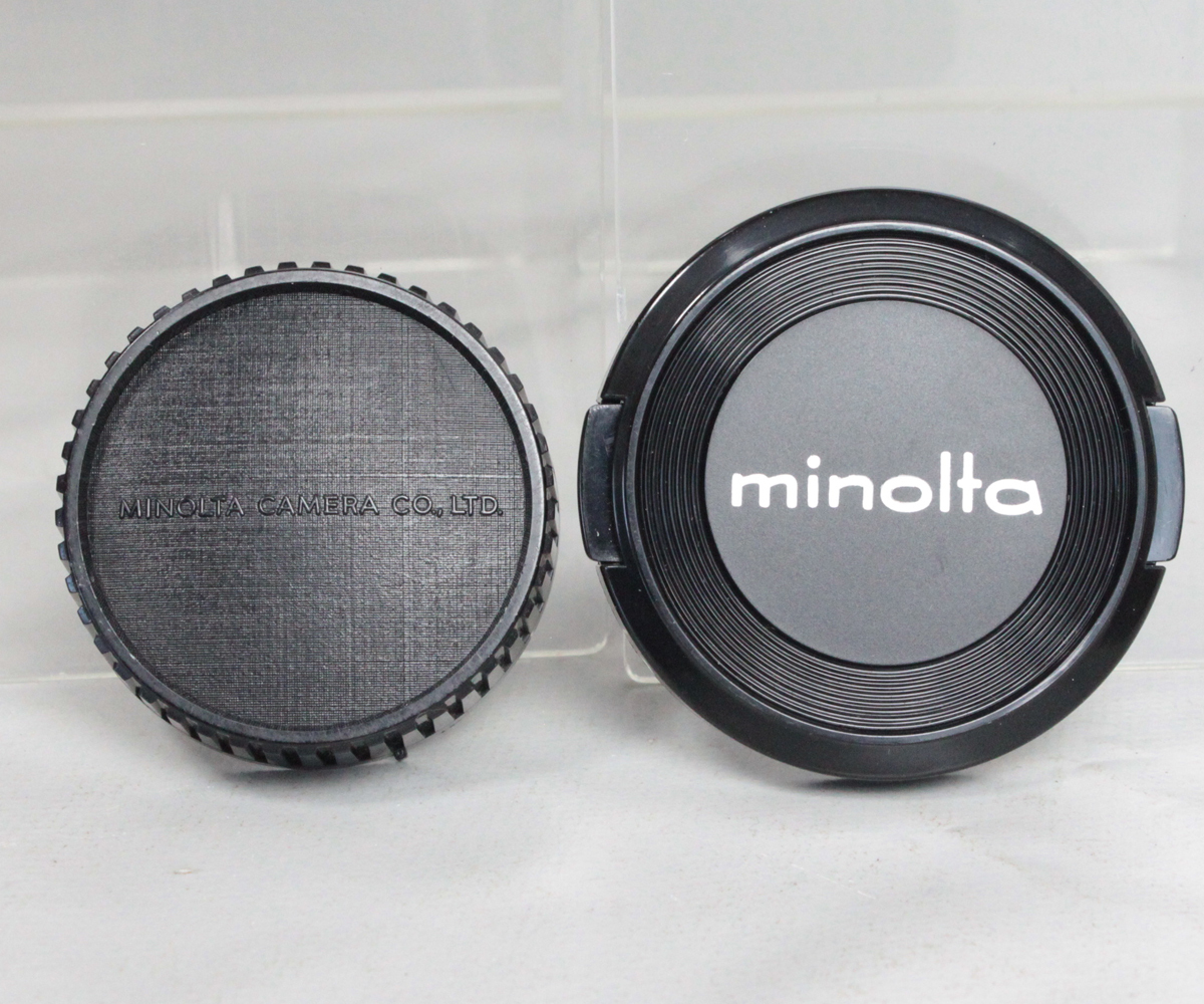 032213 [ beautiful goods Minolta ] minolta MD mount lens rear cap &55mm lens cap 