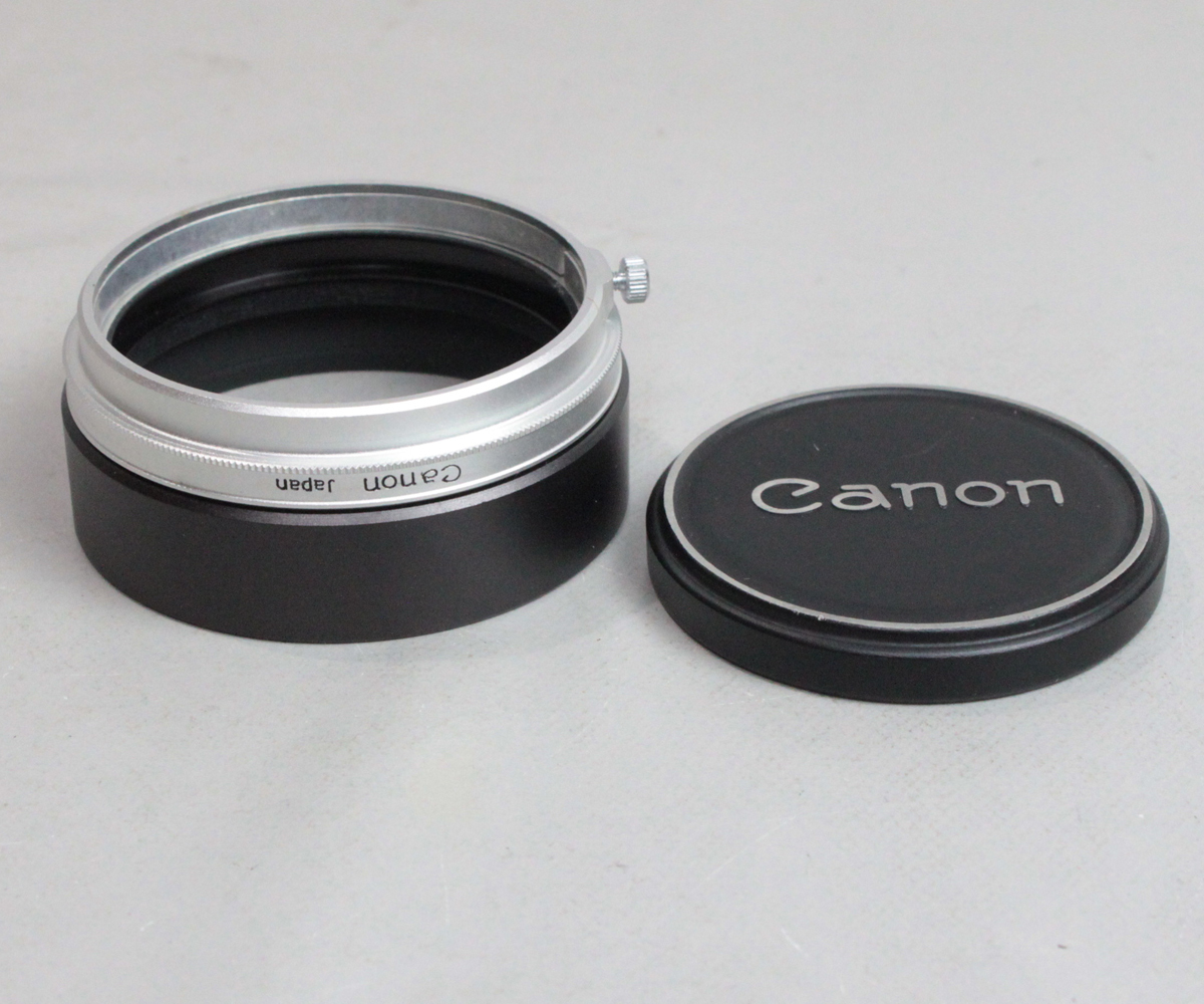 032834 【良品 キヤノン】 Canon S-60 内径 60mm かぶせ式メタルレンズフード&内径 60mm メタルキャップの画像3