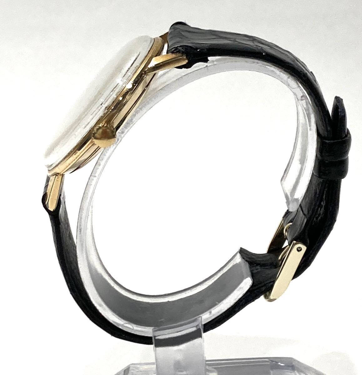 bk-702 SEIKO セイコー ライナー J1500IE 手巻き シルバー文字盤 メンズ腕時計 (O148-1)_画像5