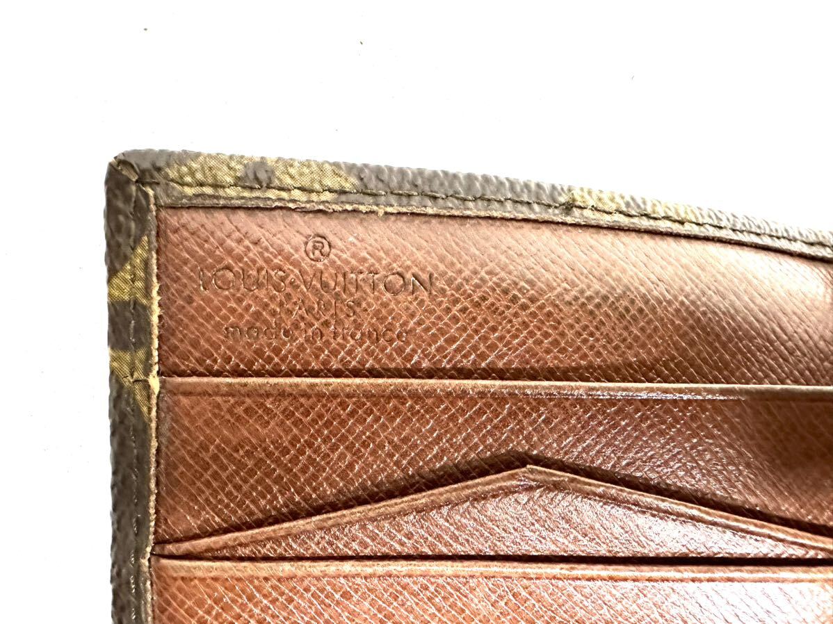 ★ LOUIS VUITTON ルイヴィトン ポルトモネビエカルトクレディ Wホック財布 モノグラム M61660 真贋済み T152-35_画像7