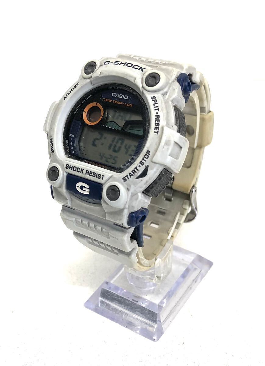 CASIO カシオ G-SHOCK Gショック ジーショック G-7900A メンズ 腕時計 QZ クォーツ ホワイトグレー×ブルー 現状稼働品 O168-7_画像2