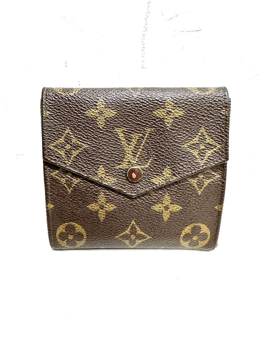 ★ LOUIS VUITTON ルイヴィトン ポルトモネビエカルトクレディ Wホック財布 モノグラム M61660 真贋済み T152-35_画像1