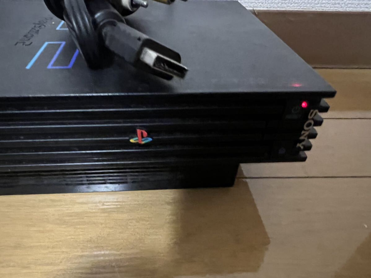 まとめ PlayStation2本体 SCPH-50000 ブラック ソフト30本 コントローラー2点付き 通電OKの画像3